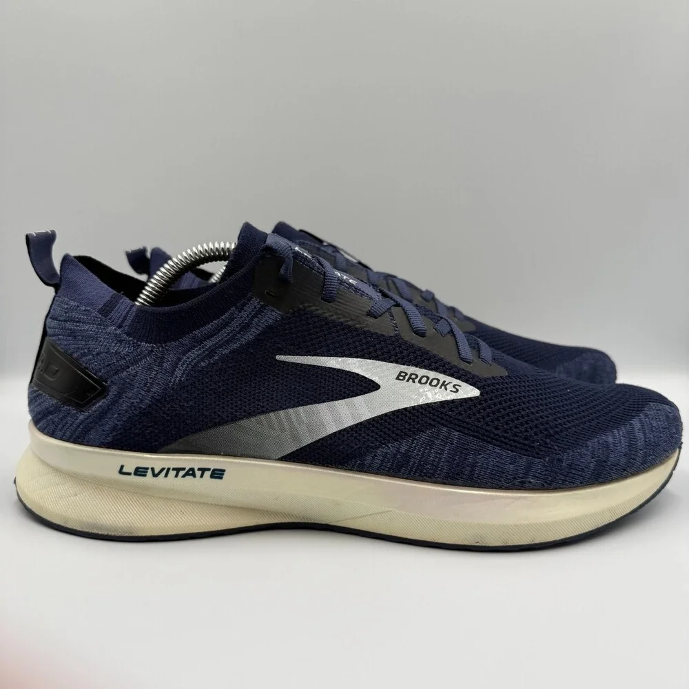 Brooks Levitate 4 Men's Size 11 D Blue White Running Sneaker Shoes 1103451D439